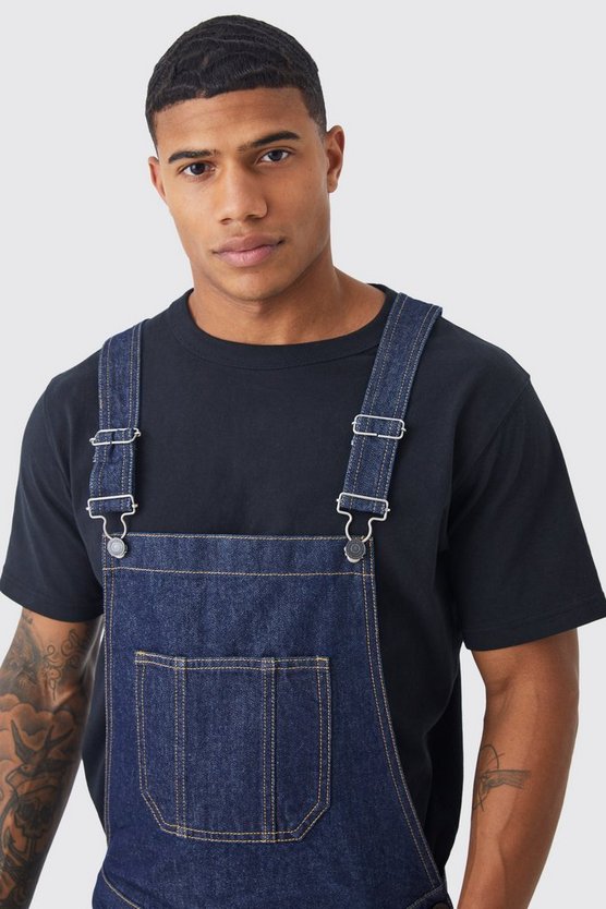 Lange Jeans-Latzhose