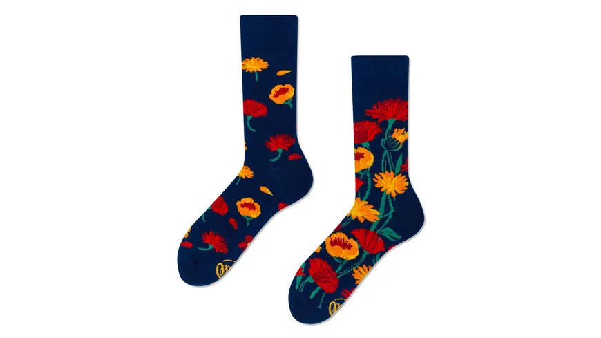MANY MORNINGS Damen Socken Flower Power Flower Power
