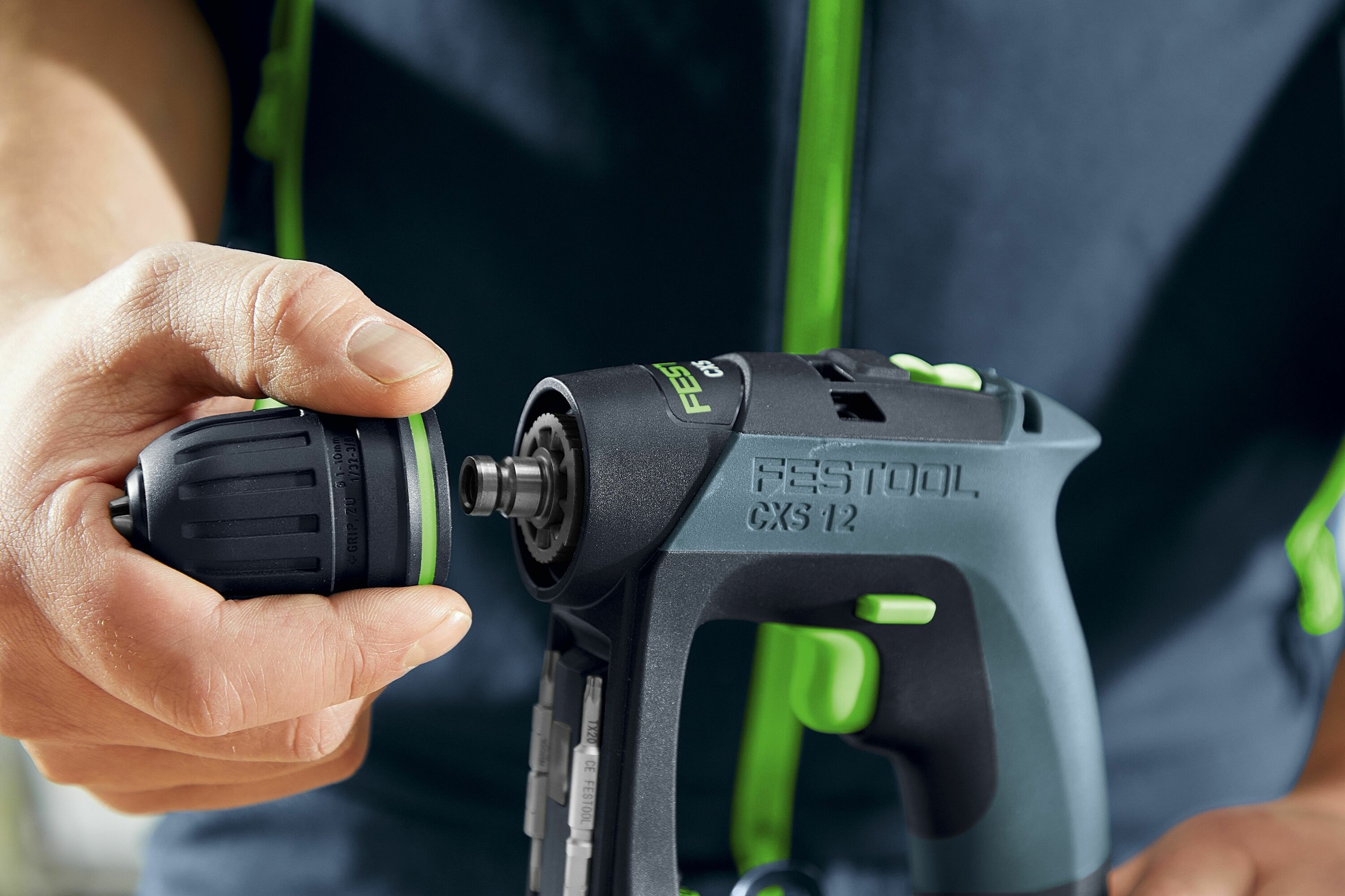 Festool 576864 Akkus fúró-csavarozó CXS 12 2.5-Plus 2 db 12 V 2,5 Ah akkumulátorral és töltővel, kofferben
