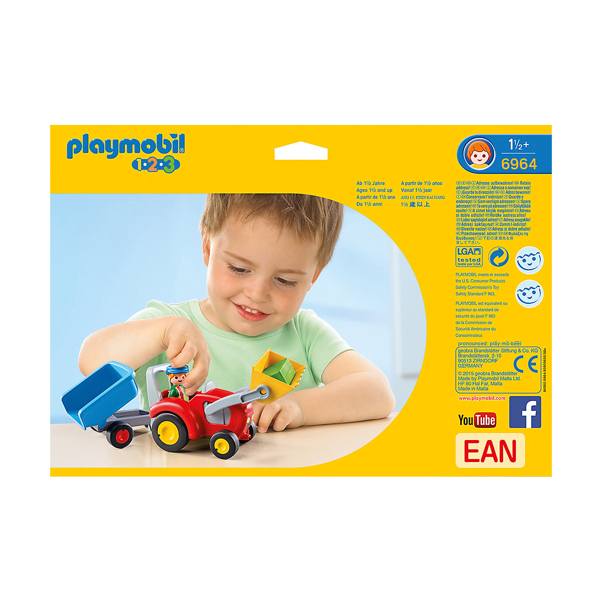 PLAYMOBIL® 6964 Traktor mit Anhänger