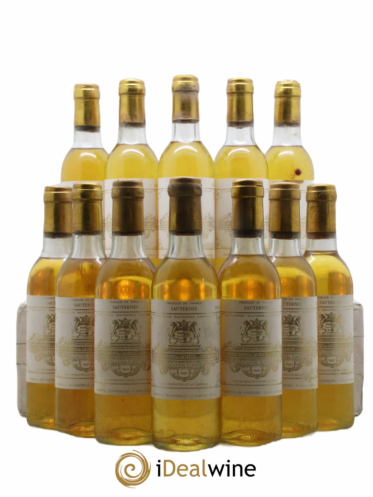 Château Filhot 2ème Grand Cru Classé  1981 - Lot de 12 Demi-bouteilles
