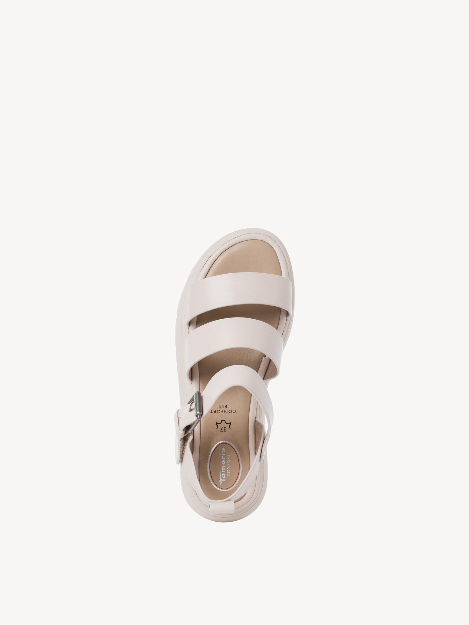 Sandale en cuir - blanc