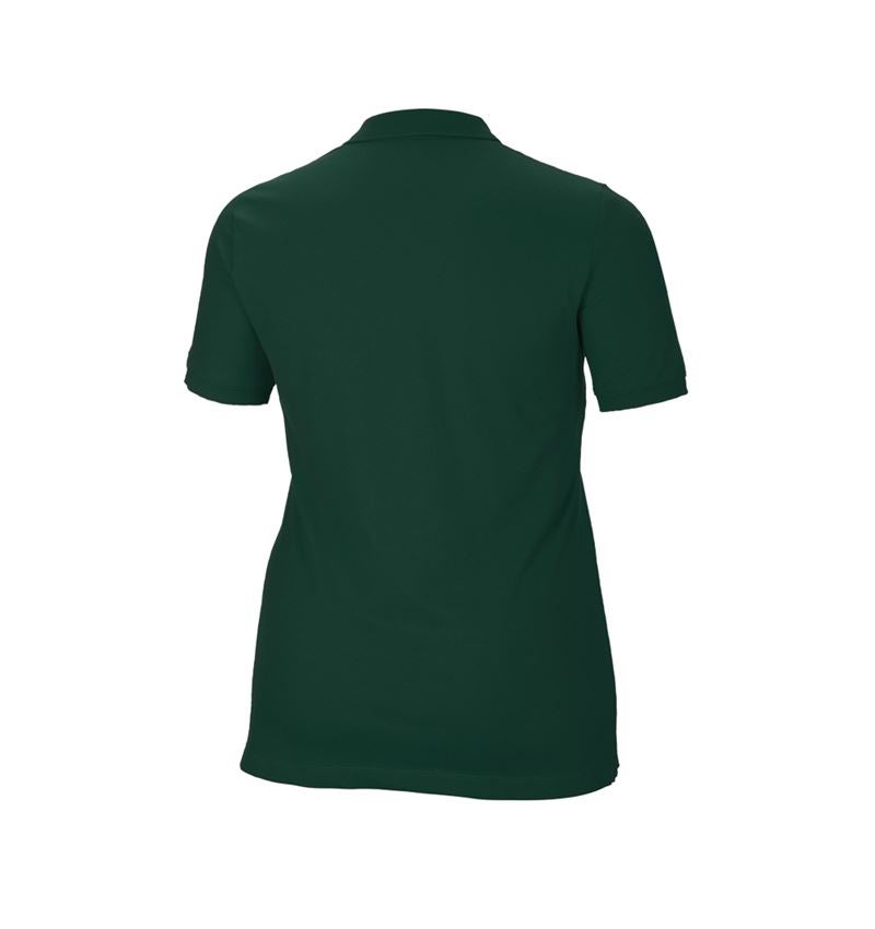 e.s. Piqué-Polo cotton stretch, Damen, plus fit