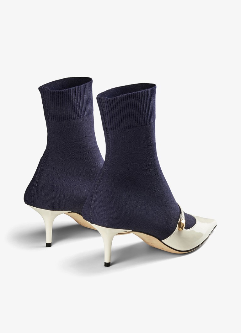Stivaletto Jimmy Choo Carolyn AB 60 con dettagli in pelle verniciata