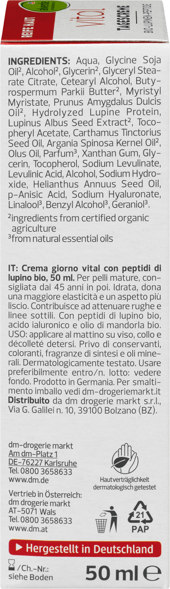 Gesichtscreme Vital, 50 ml