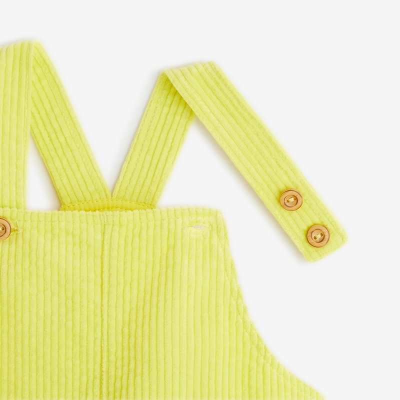 Robe bébé fille jaune en velours puebla Catimini