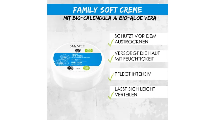 SANTE Family Soft Creme Bio-Calendula & Bio-Aloe Vera 150 ml