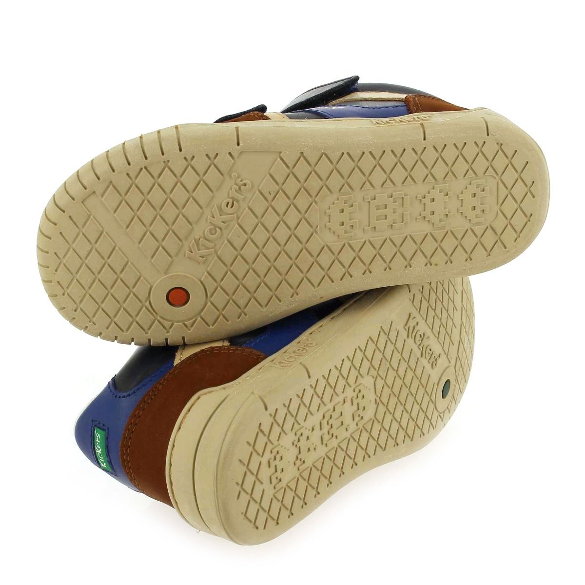 Kickers  WINCKY VEL - Marine marron