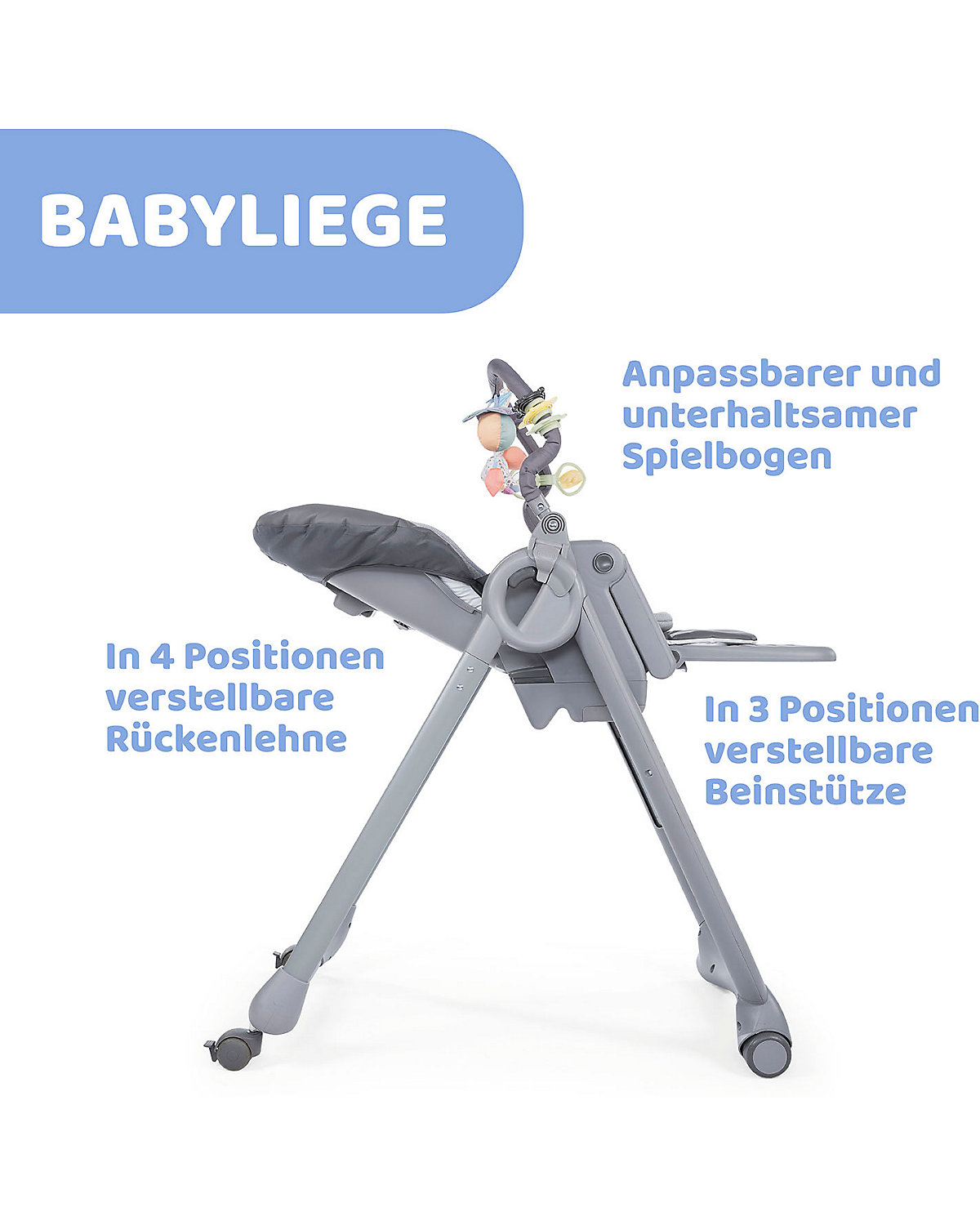 Hochstuhl Polly Magic Relax, Graphite