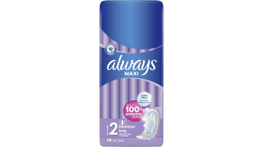 Always MAXI Damenbinden ProFresh Long 14ST