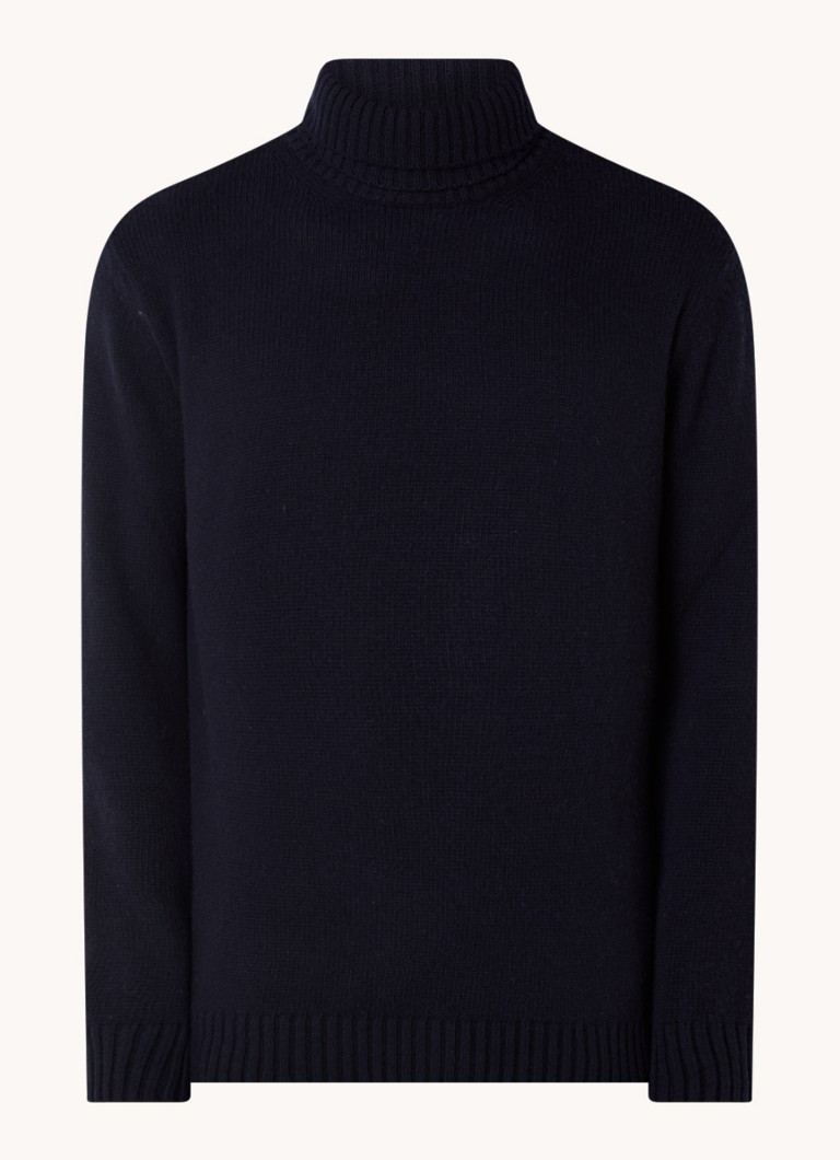 Oscar Jacobson Fine-knit turtleneck in cashmere blend