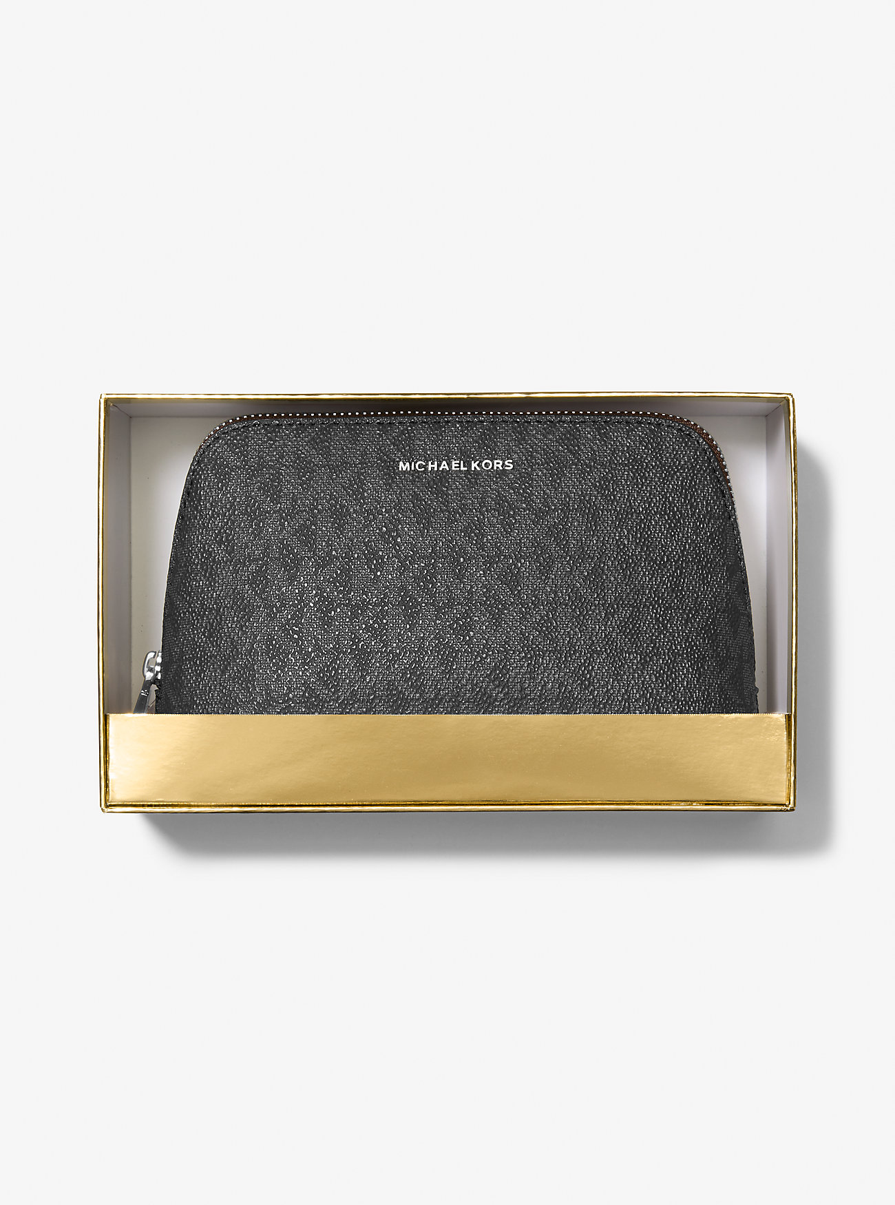 Jet Set Liten Signatur Logo Reisesett – SVART