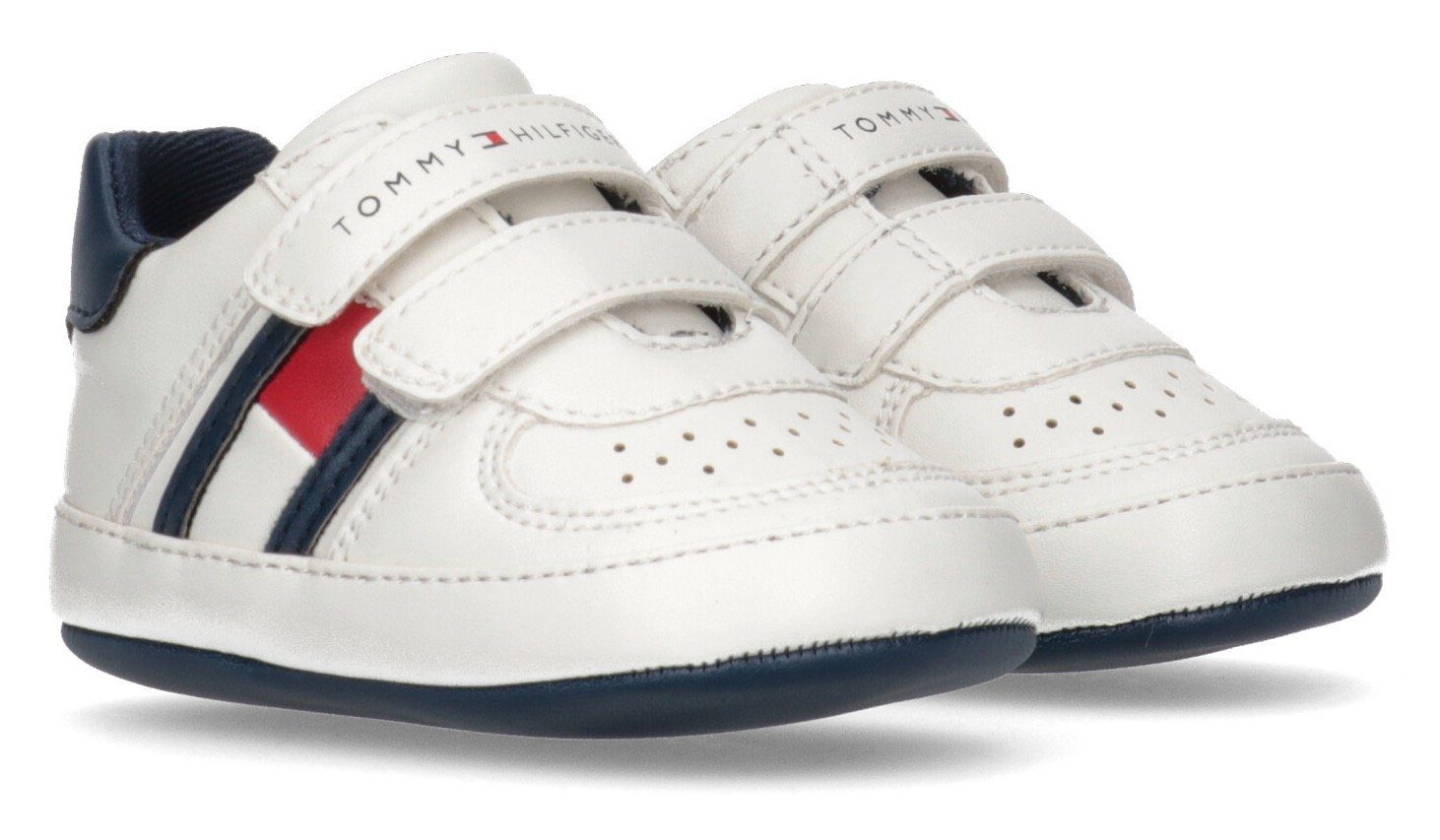Tommy Hilfiger FLAG LOW CUT VELCRO SHOE OFF Sneaker mit Logoschriftzug