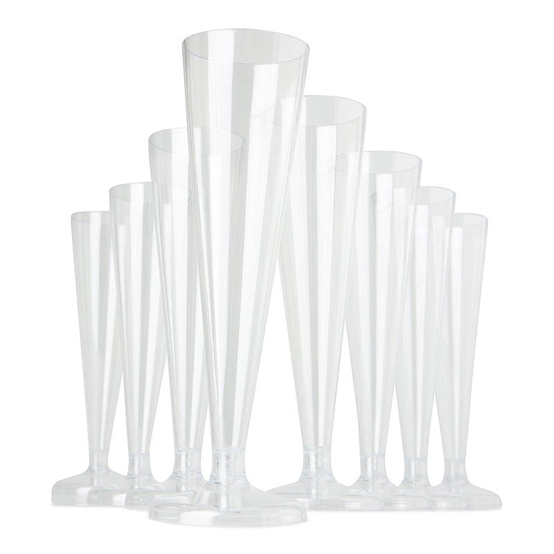 Quick Engangsglass 8-pk 100 ml champagne