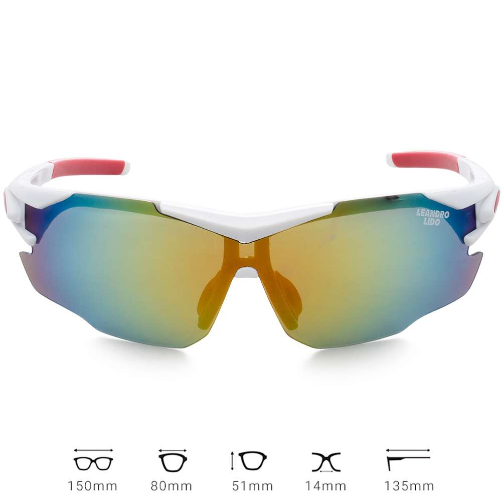 LEANDRO LIDO Challenger One Sport Sonnenbrille bunt/weiß