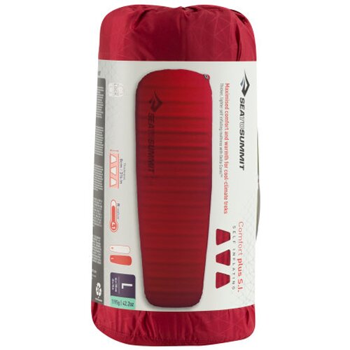 SELBSTAUFBLASENDE SCHLAFMATTE COMFORT PLUS SELF INFLATING MAT LARGE RED