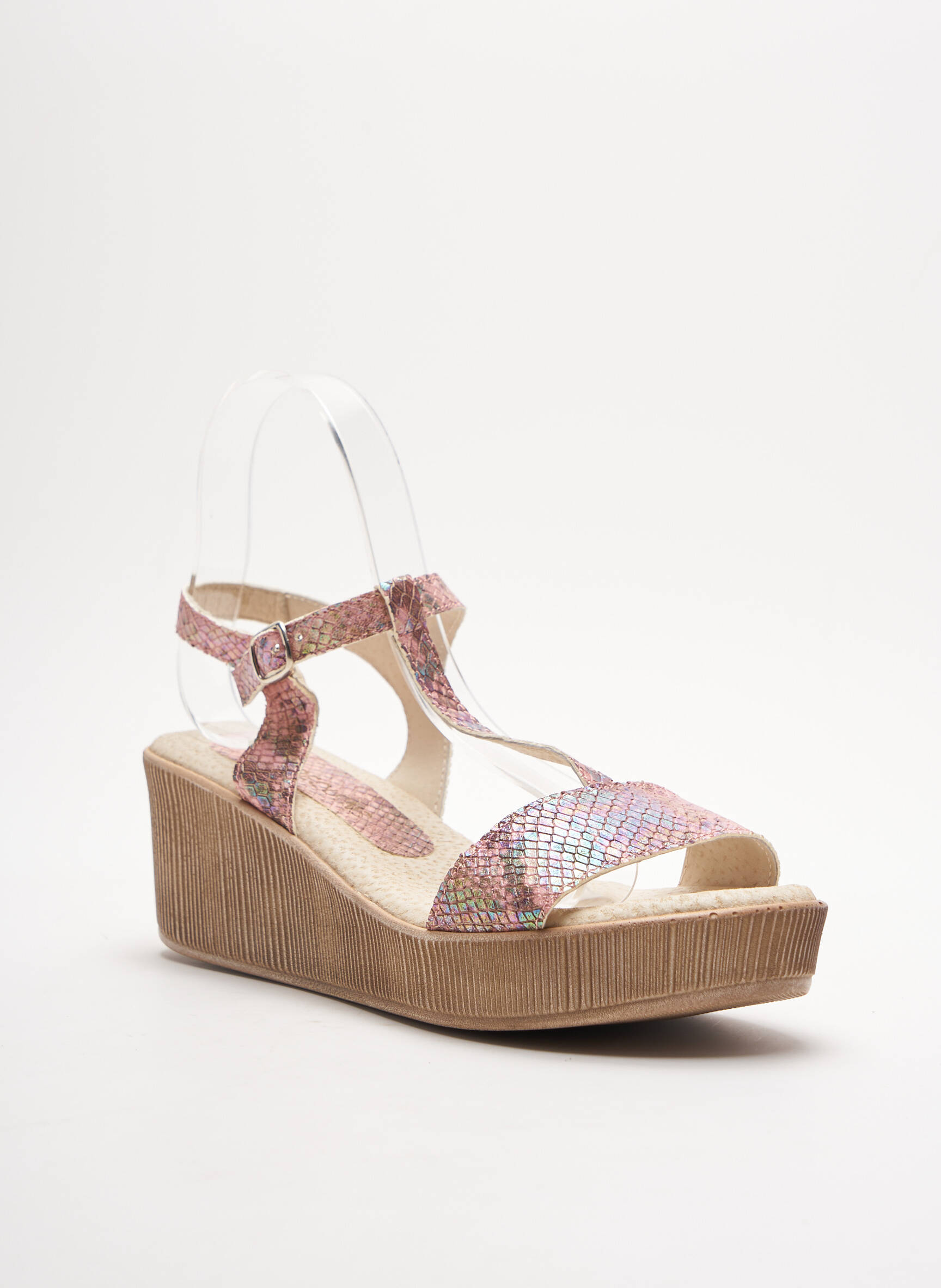 Brodequins Sandales Nu Pieds Femme couleur rose