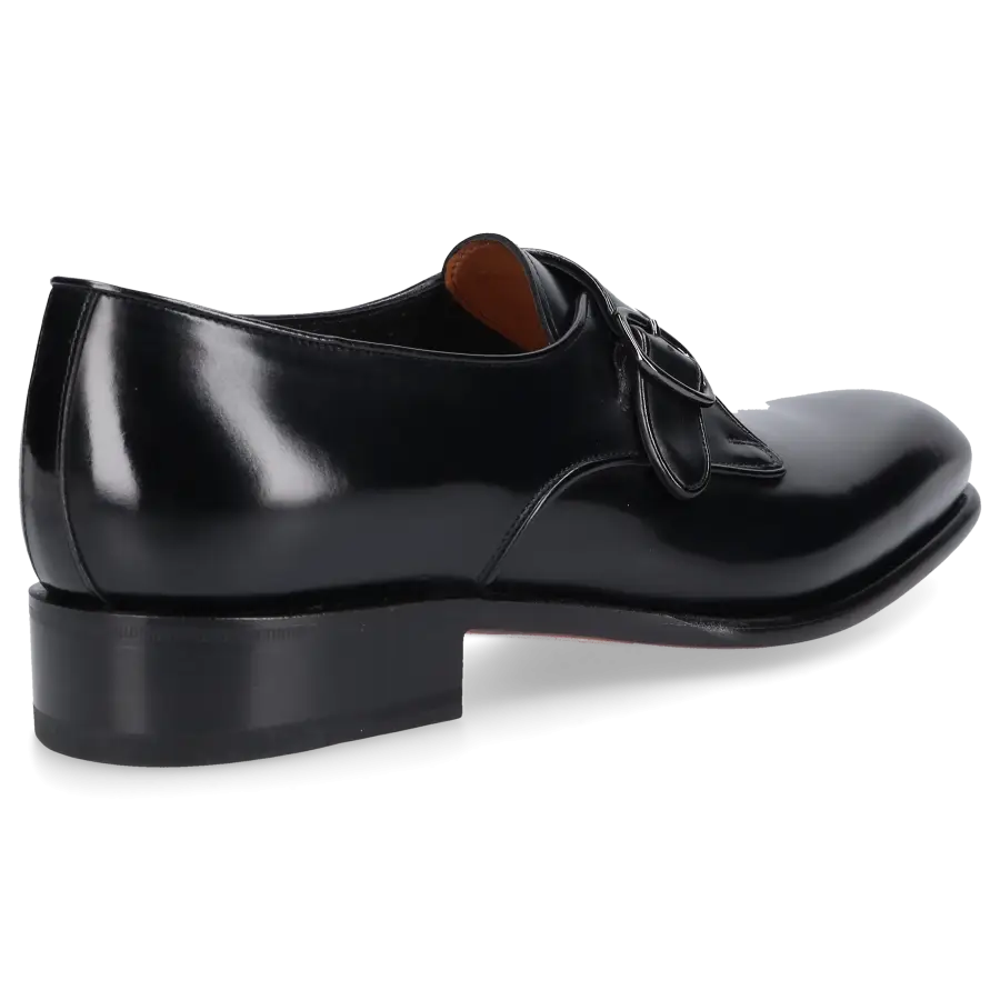 Santoni - Businessschuhe Monk Strap MCCR18 Kalbsleder - schwarz