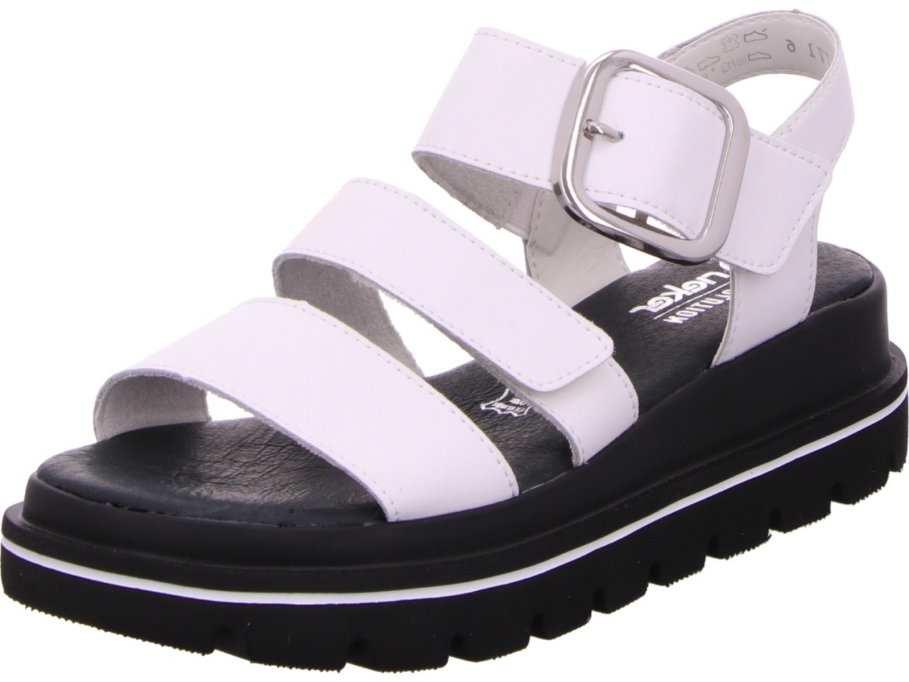 RIEKER Klassische Sandalen weiss