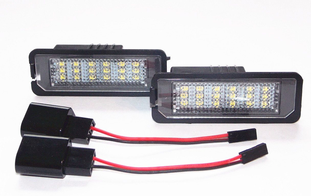LLCTOOLS Rückleuchte LED Kennzeichenbeleuchtung für VW Golf 4, 5, 6, 7 Limo + Cabrio, LED fest integriert