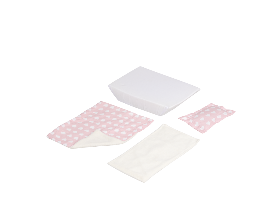 MOOVER Toys Maxi Puppenbettwäsche 5tlg. (pink) / dolls pram beddings (pink)