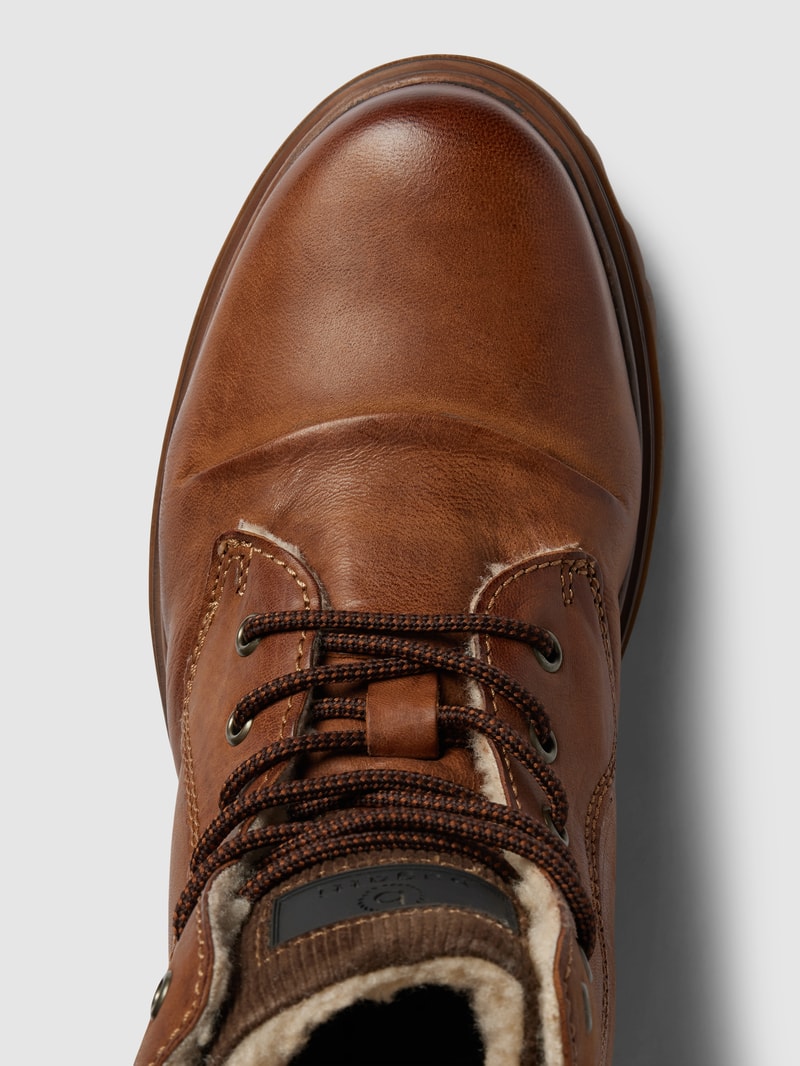 Boots aus Leder Modell 'Medro' in cognac