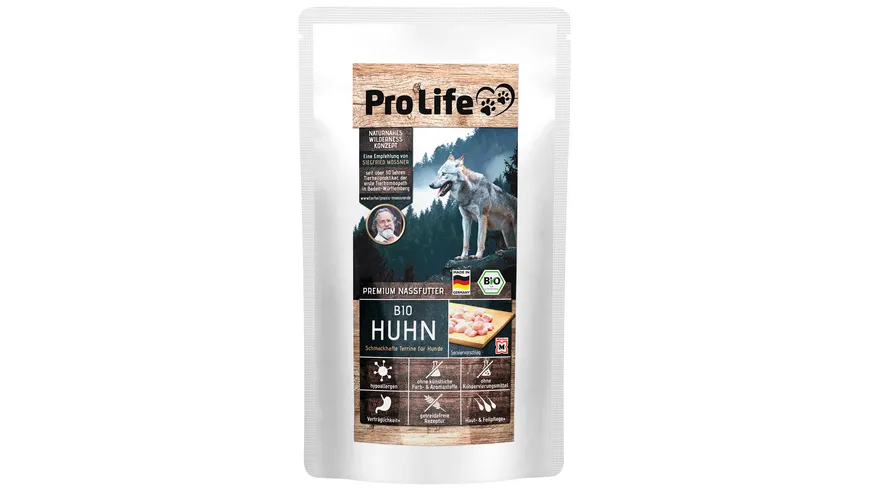 Pro Life Mössner Premium Nassfutter Huhn schmackhafte Terrine 150 g