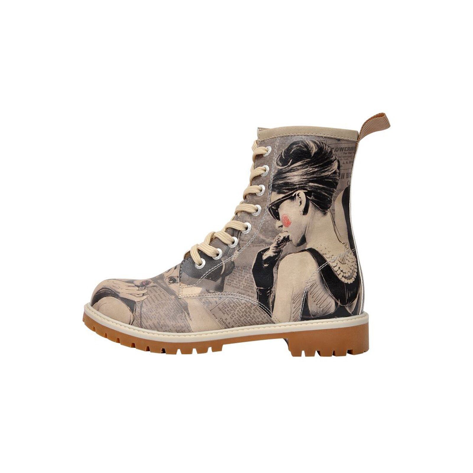DOGO Damen Boots Schnürboots Vegan