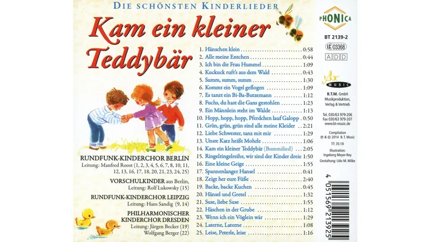 Kam ein kleiner Teddybär...