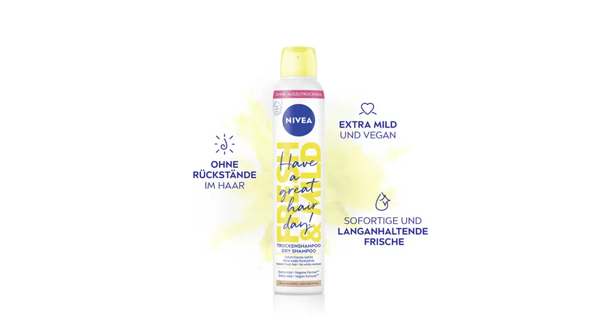 NIVEA Trockenshampoo Fresh&Mild helle Haartöne 200 ml