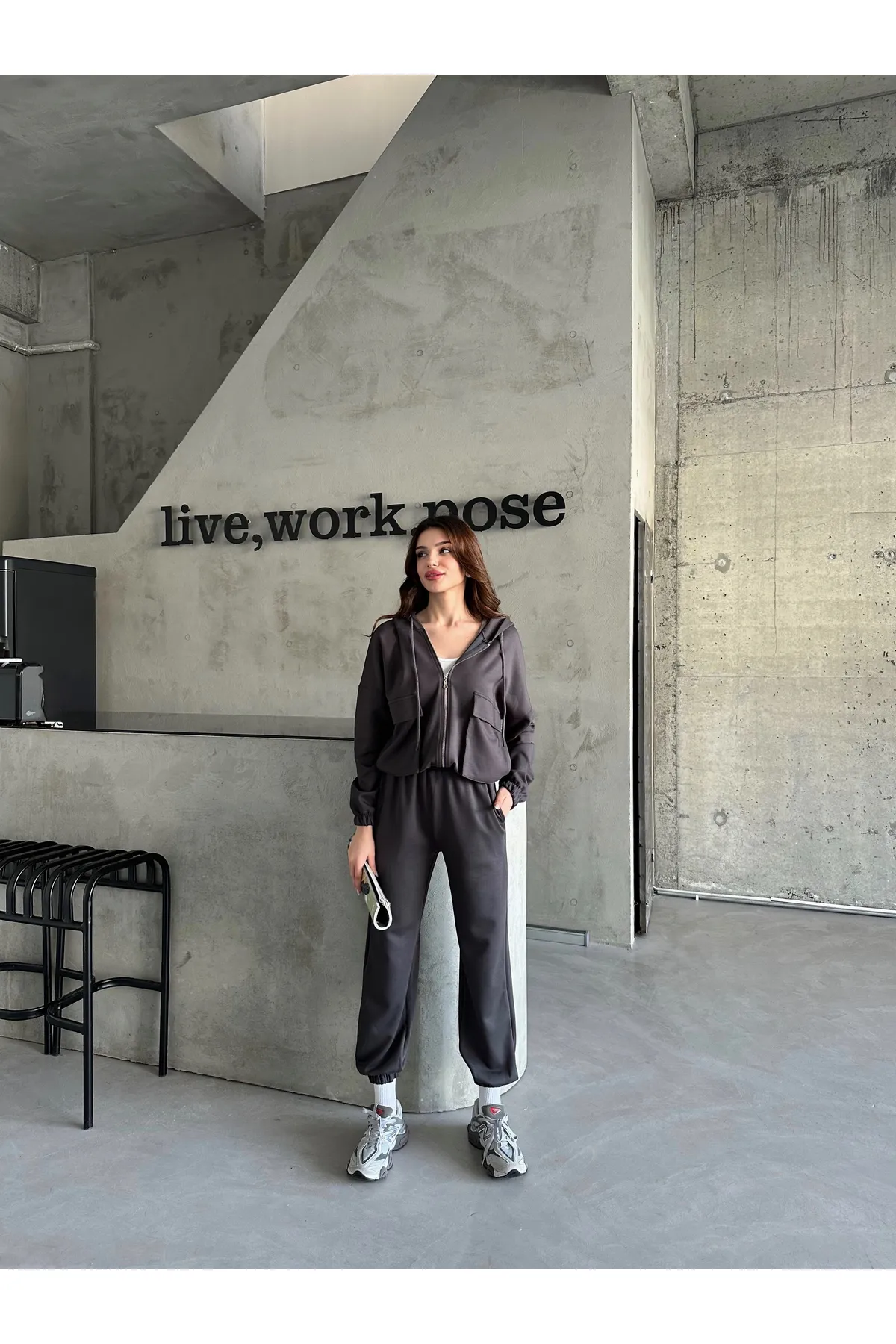 Laluvia  Zweiteiler - Grau - Regular Fit