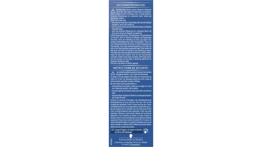 Schwarzkopf Men Perfect Bart-Coloration Stufe 2 80 - dunkelbraun