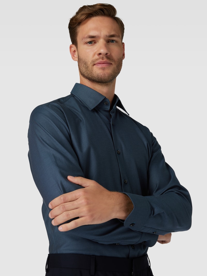 Business-Hemd mit Kentkragen Modell 'HANK' in aqua blau