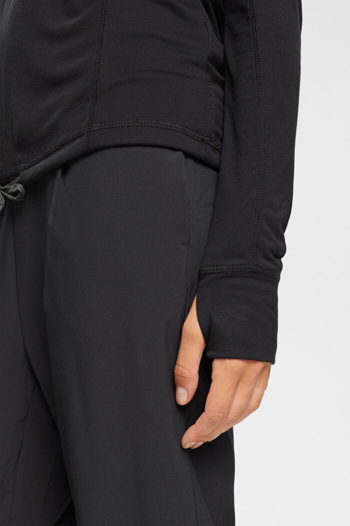 Longsleeve mit Kapuze, LENZING™ ECOVERO™