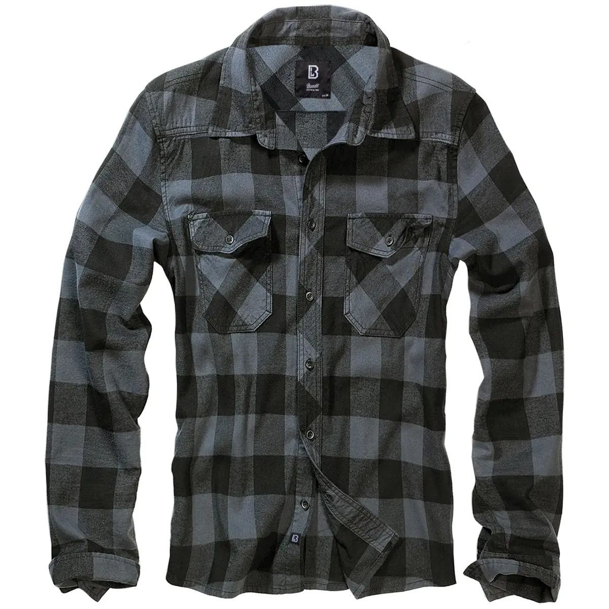 Brandit Checkshirt schwarz-grau