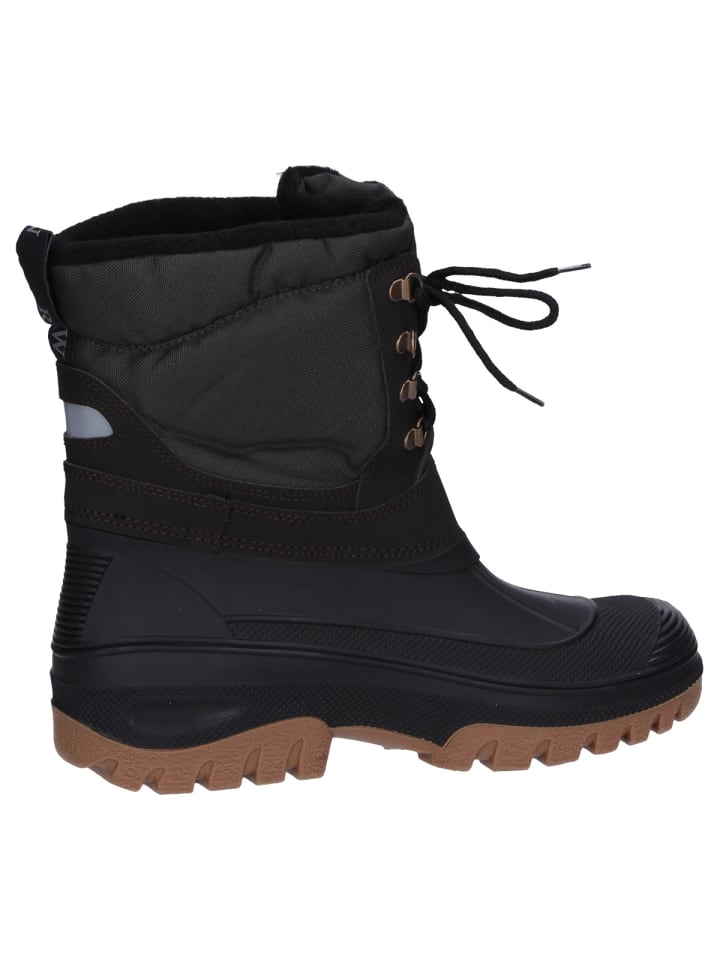 Spirale Winterstiefel Pilgrim gefüttert in schwarz/braun/oliv günstig kaufen