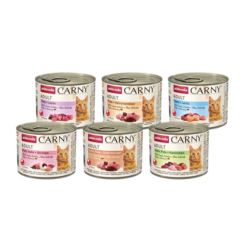 Animonda Nassfutter Animonda CARNY Adult 6x200g Mixpaket