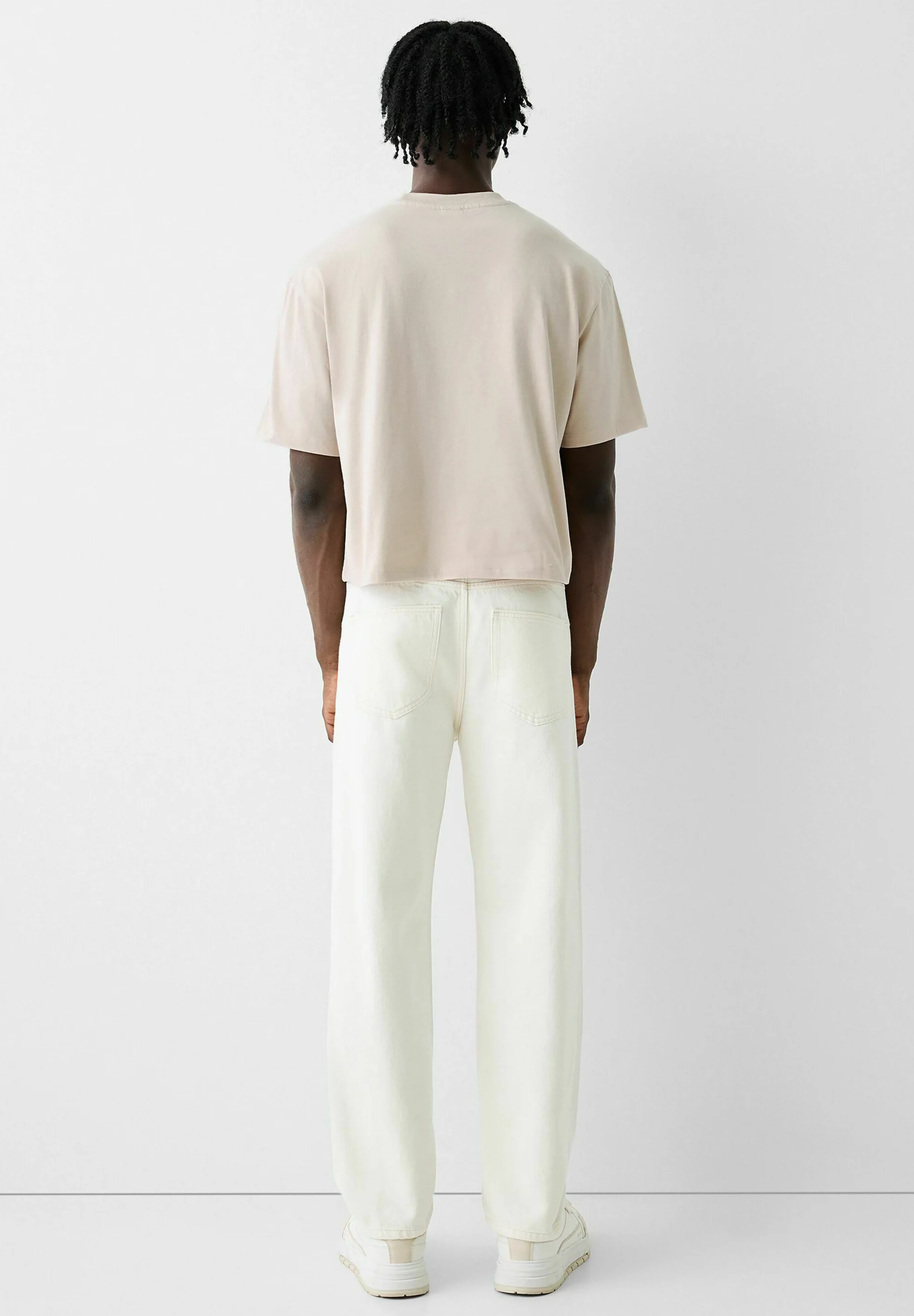Bershka BOXY FIT MANGA CORTA - Camiseta básica