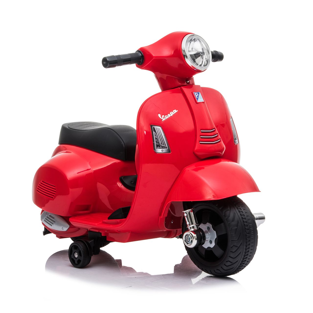 Lemodo Vespa Kinder Elektrofahrzeug, Elektro Motorrad, rot