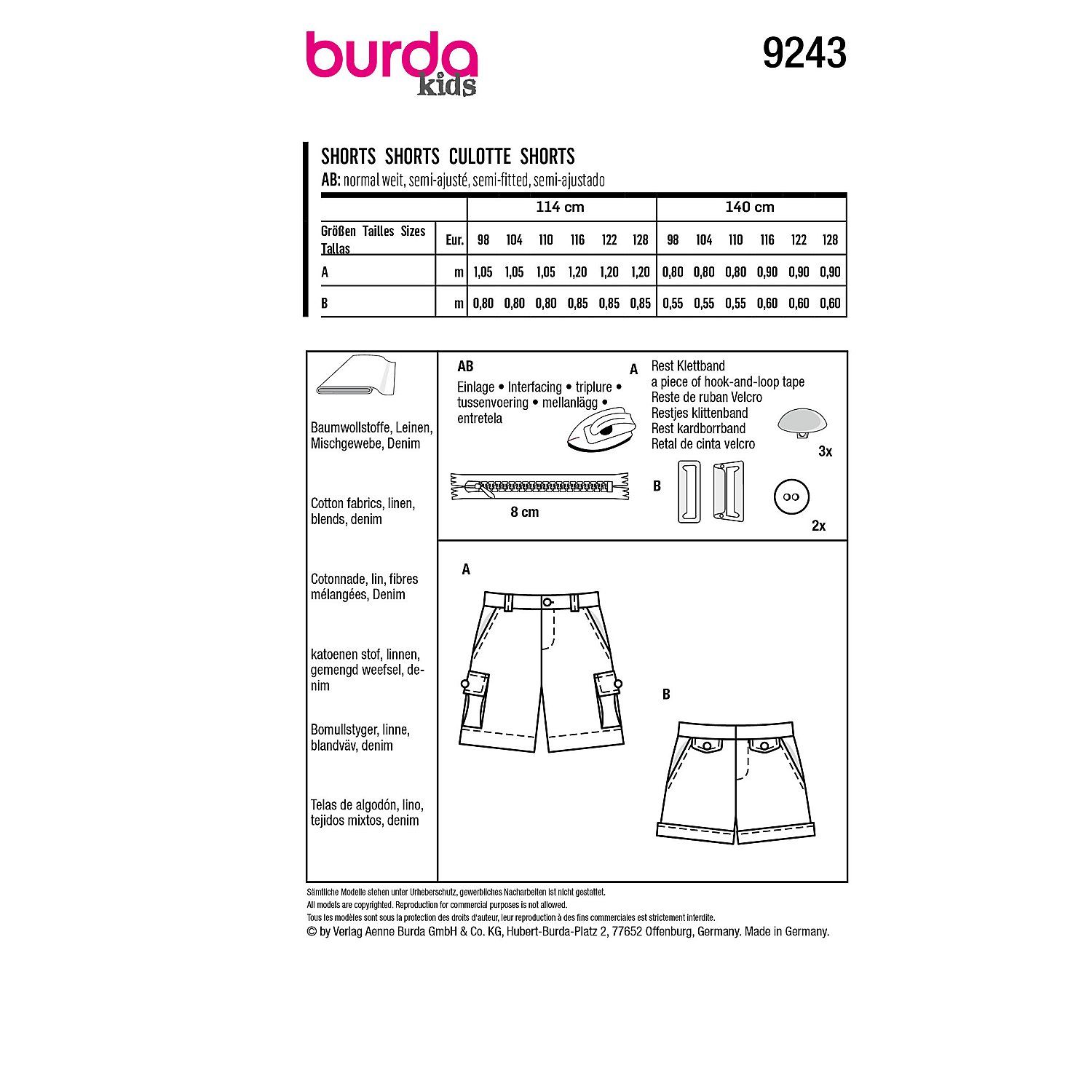 burda Schnitt 9243 