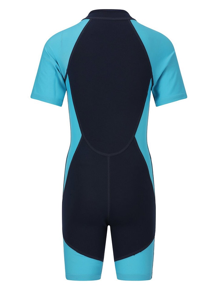 Zigzag Badeoverall in Hellblau/ Dunkelblau günstig kaufen