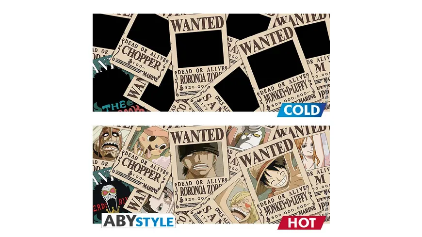 One Piece Wanted Thermoeffekttasse