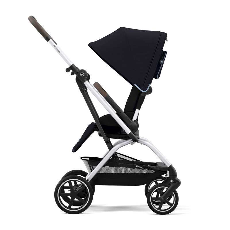 Poussette compacte Eezy Twist + 2 ocean blue chassis silver Cybex