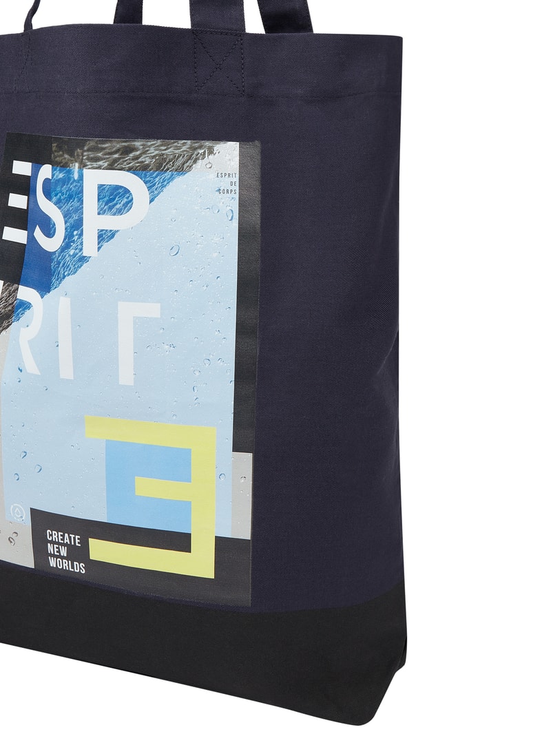 Tote Bag aus Baumwolle in blau