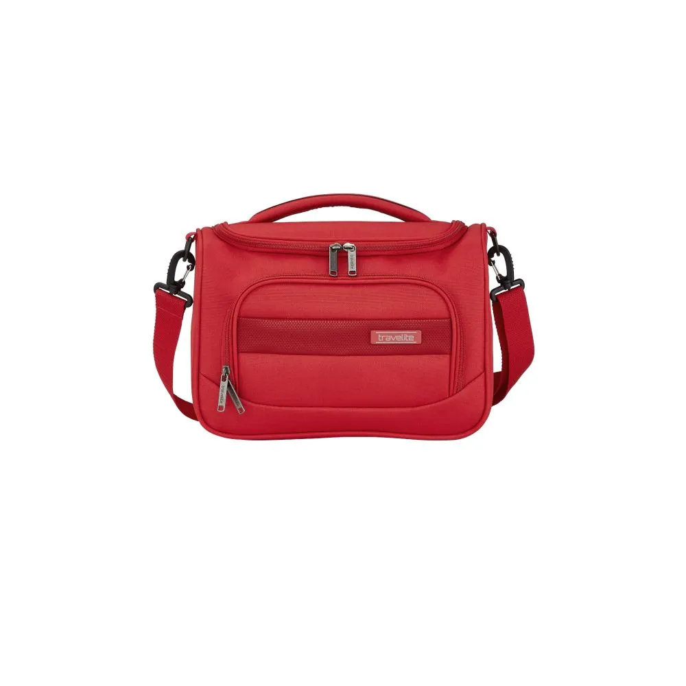 Travelite CHIOS Kofferset mit 4 Rollen Gr. L\/M (inkl. Reisetasche + Beautycase) - Rot