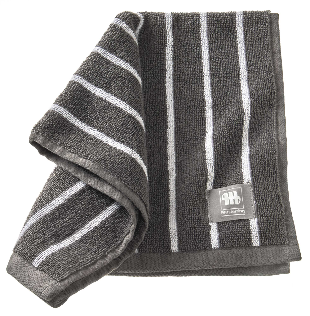 Handtuch MR-Needlestripe anthrazit