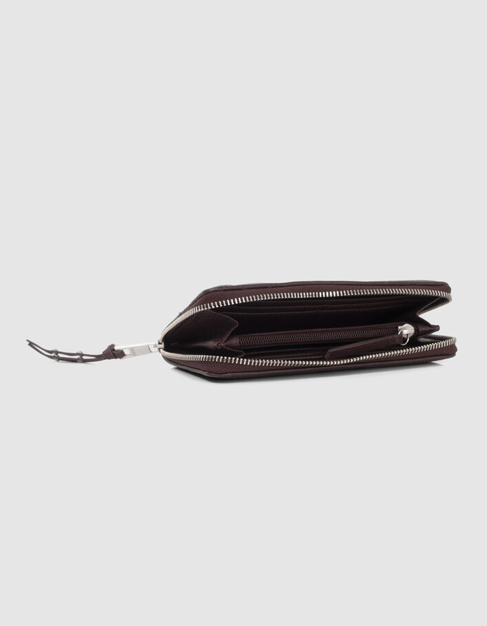 Portefeuille 1440 Compagnon grenat cuir Femme