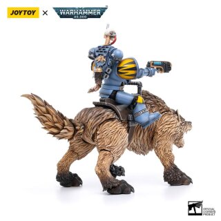 Warhammer 40k Actionfigur 1/18 Space Wolves Thunderwolf Cavalry Bjane