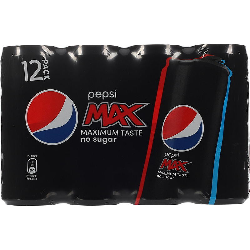 Pepsi Pepsi Max 12x0,33 l boks