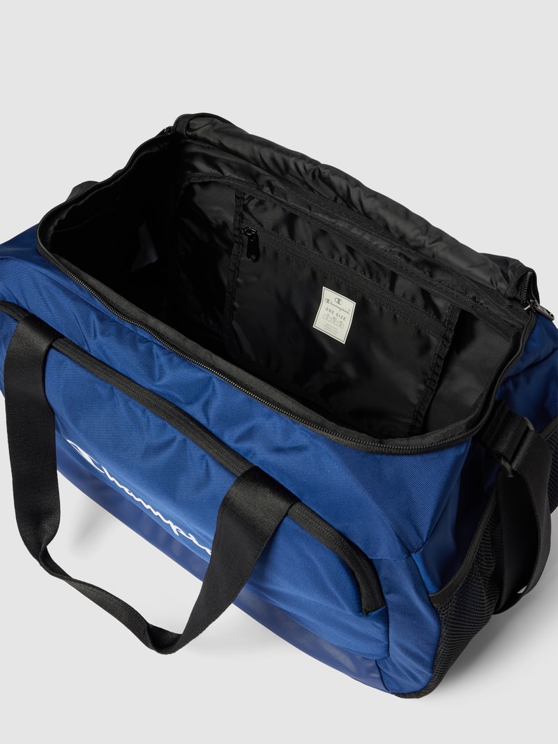 Weekender mit Label-Print in marineblau